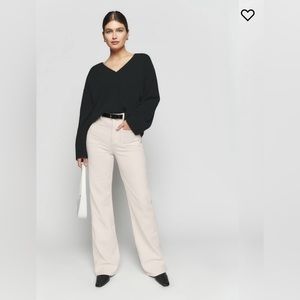 Reformation Alyssa High Rise Wide Leg corduroy pants